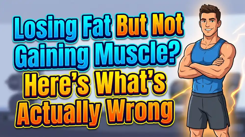 Losing fat but not gaining muscle